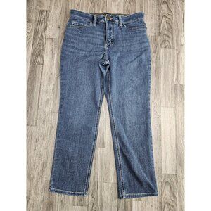 (3/$35) Lee Jeans Womens 10 Short Slim Fit Straight Leg Mid Rise Stretch Denim